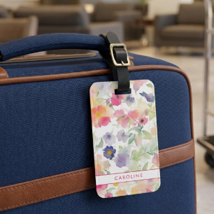 Elegantes Blumen Chic Stylisches Mädchen-Gepäckanh Gepäckanhänger