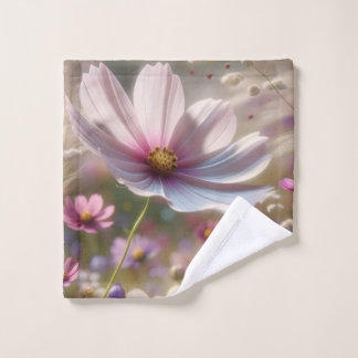 Elegantes Blumen-Design für Bad & Spa Waschlappen