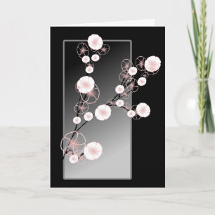 Elegantes Blumen Karte