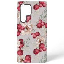 Elegantes Blumen-Samsung-Gehäuse mit roten Rosen