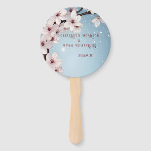 Elegantes Blumenblossom Hochzeitsplanung Fächer