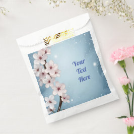 Elegantes Blumenblossom Hochzeitsplanung Geschenktütchen