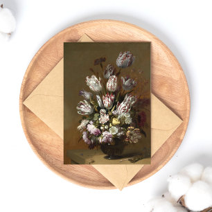 Elegantes Blumenbouquet - Vintage niederländische Postkarte