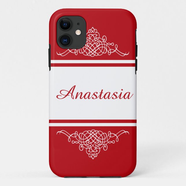 Elegantes Blumendesign Case-Mate iPhone Hülle (Rückseite)