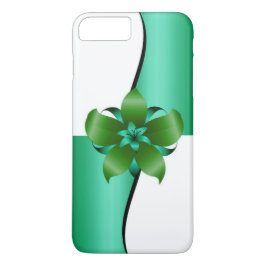 Elegantes Blumendesign in Grün und Weiß Case-Mate iPhone Hülle