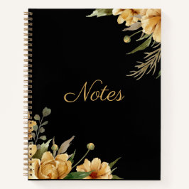 Elegantes Blumendesign Journal Spiral Notebook Notizbuch