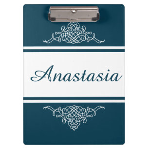 Elegantes Blumendesign Klemmbrett