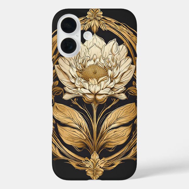 Elegantes Blumendesign mit Verzierten Mustern Case-Mate iPhone Hülle (Rückseite)