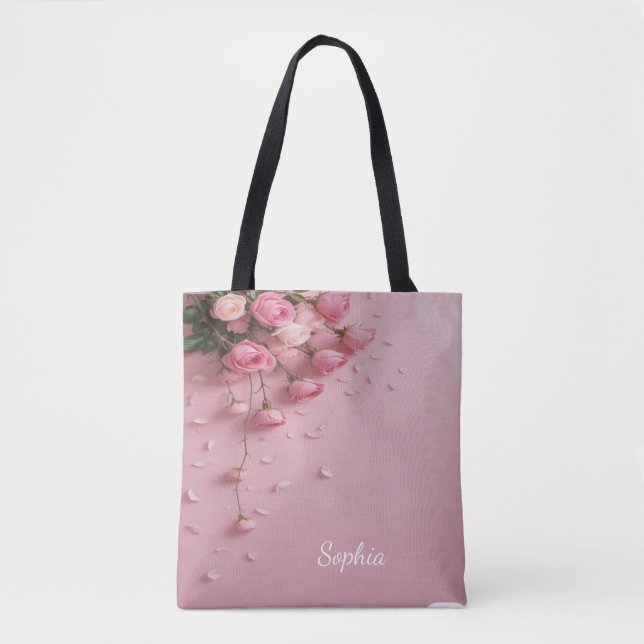 Elegantes Blumendesign mit weichem Pastellrosa (Vorderseite)