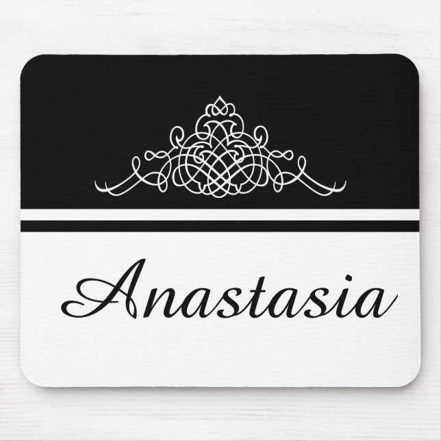 Elegantes Blumendesign Mousepad (Vorne)