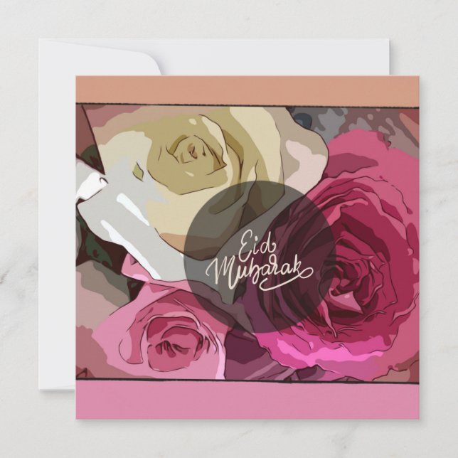Elegantes Blumendesign nach der Karte (Vorderseite)