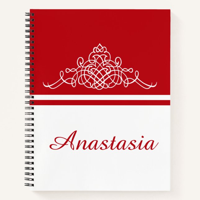 Elegantes Blumendesign Notizbuch (Vorderseite)