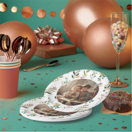 Elegantes Blumendesign Party-Teller aus Papier Pappteller