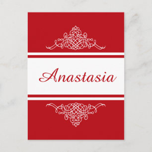 Elegantes Blumendesign Postkarte