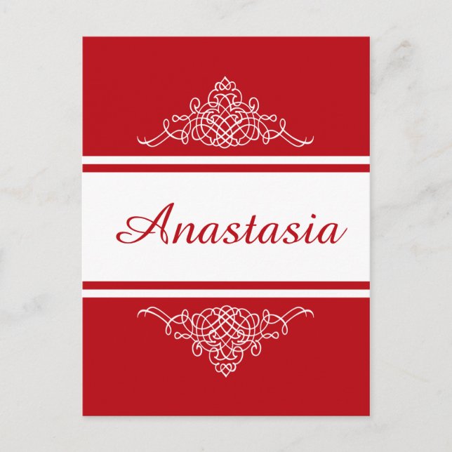 Elegantes Blumendesign Postkarte (Vorderseite)