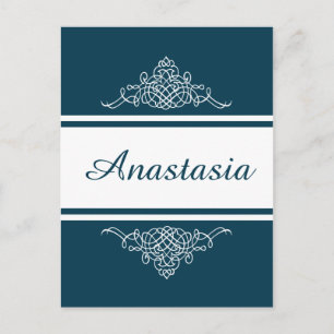Elegantes Blumendesign Postkarte
