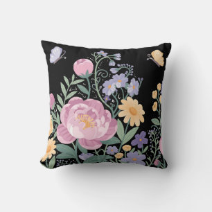 Elegantes Blumengarten Kissen