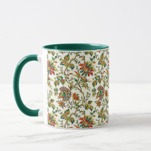 Elegantes, blumengeschmücktes Muster Tasse