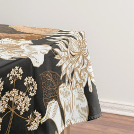 Elegantes, blumengeschmücktes Wasserfarbenmuster Tischdecke