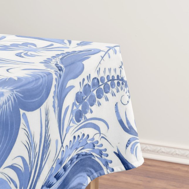 Elegantes, blumengeschmücktes Wasserfarbenmuster Tischdecke (Von Creator hochgeladen)