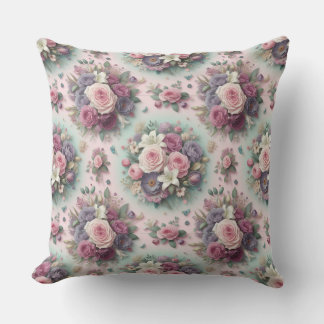Elegantes Blumenkissen Kissen
