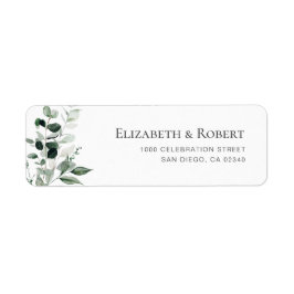 elegantes Blumenlabel