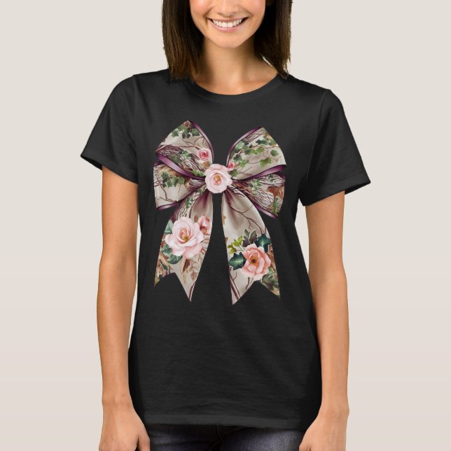Elegantes Blumenmotiv - Romantische Natur-Inspir T-Shirt (Vorderseite)