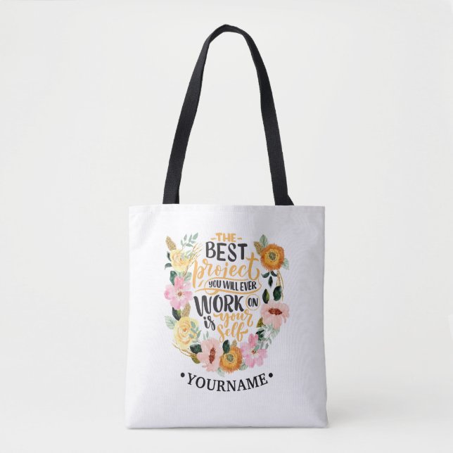 Elegantes Blumenmotivationsangebot (Vorderseite)