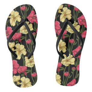 Elegantes Blumenmuster 2 Flip Flops