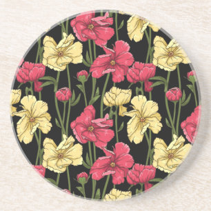 Elegantes Blumenmuster 2 Untersetzer