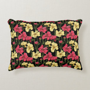 Elegantes Blumenmuster 2 Zierkissen