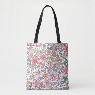 Elegantes Blumenmuster in kleiner Hand gezeichnet 