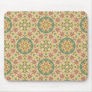 Elegantes Blumenmuster Kaleidoskop Mousepad