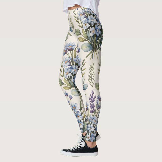 Elegantes Blumenmuster Leggings (Links)
