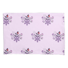 Elegantes Blumenmuster lila violett grau