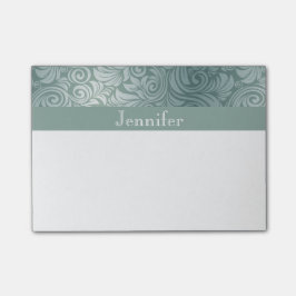 Elegantes Blumenmuster Post-it Klebezettel