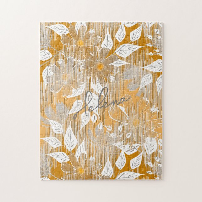 Elegantes Blumenmuster. Puzzle (Vertikal)