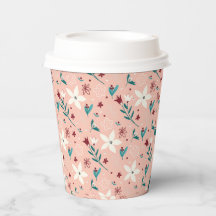 Elegantes Blumenmuster Rosa