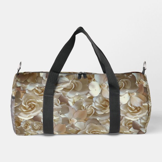 Elegantes Blumenmuster-Rose Petal-Muster Duffle Bag (Rückseite)