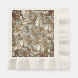 Elegantes Blumenmuster-Rose Petal-Muster Serviette