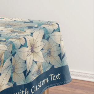 Elegantes Blumenmuster Schöne romantische Blume Tischdecke