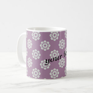 Elegantes Blumenmuster Tasse