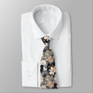 Elegantes Blumenmuster Trend Botanisch Krawatte