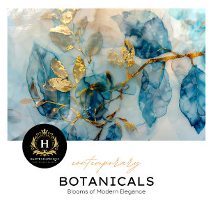 Elegantes Blumenmuster und Gold Leaf Tissue Decoup Seidenpapier