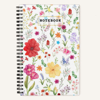 Elegantes Blumennotizbuch für Journaling und Notiz Notizbuch
