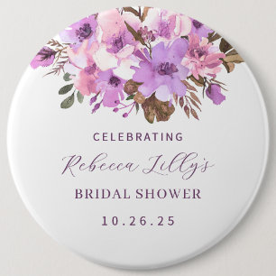 Elegantes Blumenpapier Button