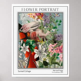 Elegantes Blumenportrait Poster