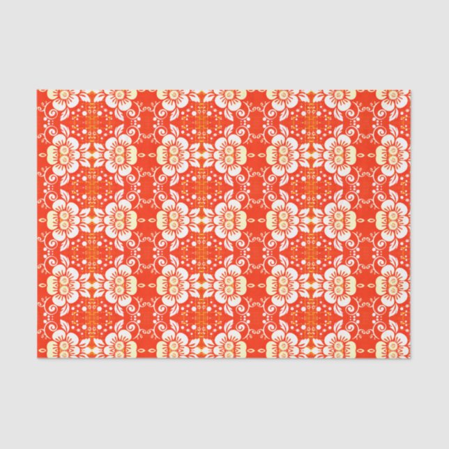 Elegantes Blumenseidenpapier-Gelb Seidenpapier (Vorderseite)