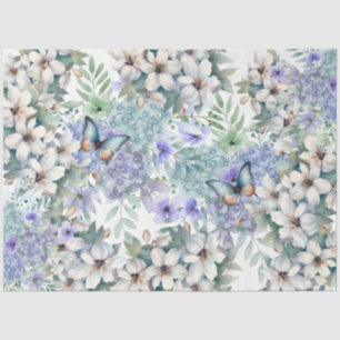 Elegantes Blumenstrauß Dekoupage Tissue Paper Seidenpapier