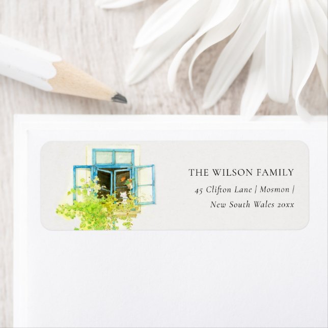 Elegantes Blumenweinfenster Wir haben bewegte Adre (Insitu)